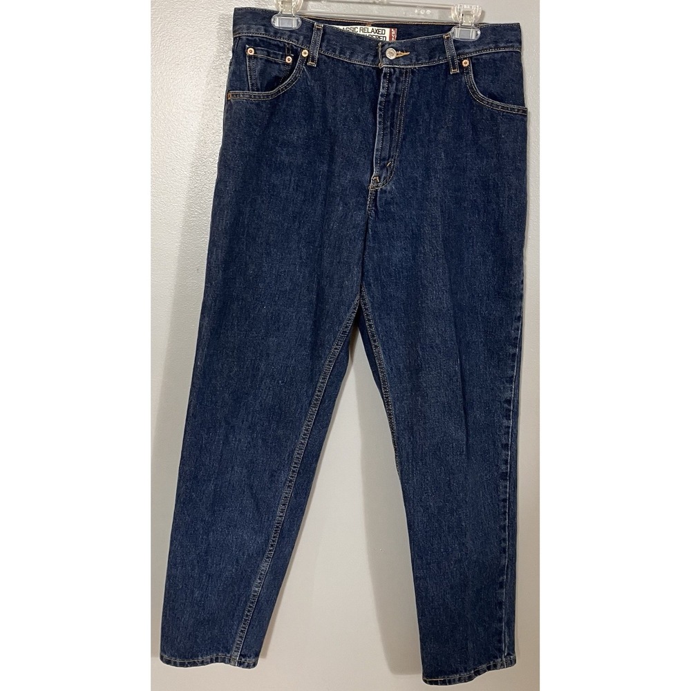 Vintage Levi's 550 Jeans Women 14M Reg Fit Tapered Leg Blue Denim 2004‎ 33Wx31L